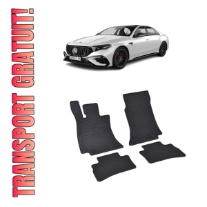 Set 4 covorase Mercedes E-Klasse Phev 2024-prezent, din cauciuc 100%, compatibile cu autoturismul MERCEDES E-Klasse