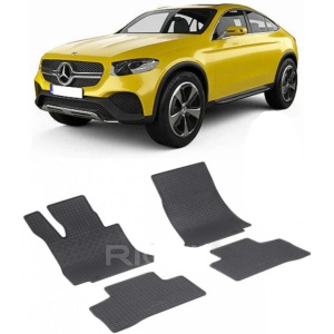 Set 4 covorase Mercedes Eqc 2019-prezent, din cauciuc 100%, compatibile cu autoturismul MERCEDES EQC v2647