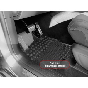 Set 4 covorase Mercedes Gls 2019-prezent, din cauciuc 100%, compatibile cu autoturismul MERCEDES GLS v5005