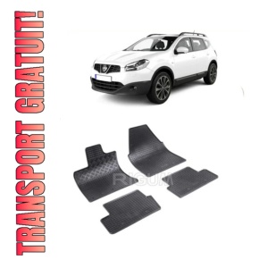 Set 4 covorase Nissan Qashqai 2007-2014, din cauciuc 100%, compatibile cu autoturismul NISSAN Qashqai