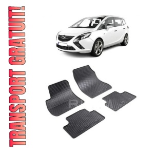 Set 4 covorase Opel Zafira C 5M 2012-2019, din cauciuc 100%, compatibile cu autoturismul OPEL Zafira