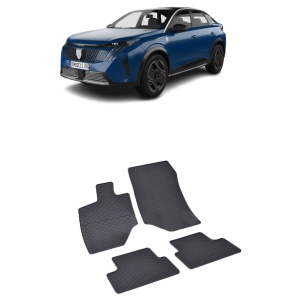 Set 4 covorase Peugeot 3008 Mhev 2024-prezent, din cauciuc 100%, compatibile cu autoturismul PEUGEOT 3008 v3357