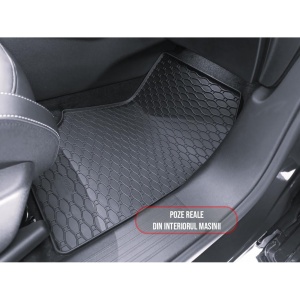 Set 4 covorase Peugeot 3008 Mhev 2024-prezent, din cauciuc 100%, compatibile cu autoturismul PEUGEOT 3008 v3354