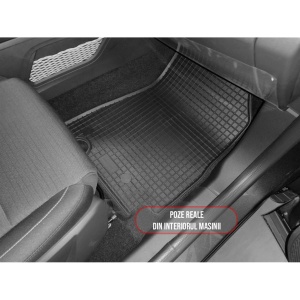 Set 4 covorase Renault Arkana Hybrid 2021-prezent, din cauciuc 100%, compatibile cu autoturismul RENAULT Arkana v3175