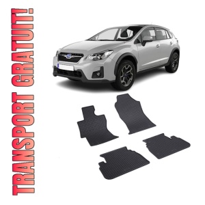 Set 4 covorase Subaru Xv 2018-prezent, din cauciuc 100%, compatibile cu autoturismul SUBARU XV