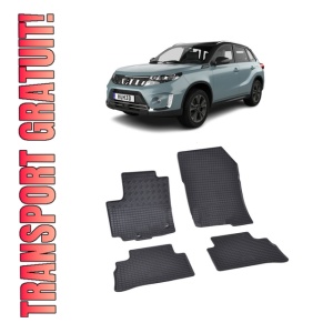 Set 4 covorase Suzuki Vitara 1,5 Hybrid 2020-prezent, din cauciuc 100%, compatibile cu autoturismul SUZUKI Vitara