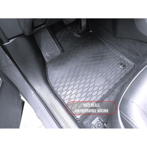 Set 4 covorase Toyota Bz4X 2022-prezent, din cauciuc 100%, compatibile cu autoturismul TOYOTA bZ4X v5329