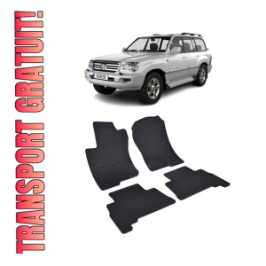 Set 4 covorase Toyota Land Cruiser 150 2009-prezent, din cauciuc 100%, compatibile cu autoturismul TOYOTA Land