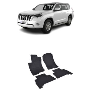 Set 4 covorase Toyota Land Cruiser 150 2018-prezent, din cauciuc 100%, compatibile cu autoturismul TOYOTA Land v5795