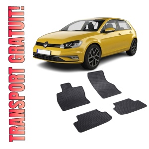 Set 4 covorase Volkswagen Golf Viii Hatchback Gte 2020-prezent, din cauciuc 100%, compatibile cu autoturismul Volkswagen Golf