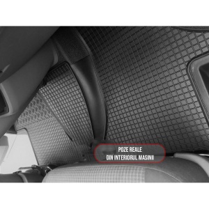 Set 4 covorase Volkswagen T6. 1 Transporter/Caravelle/Multivan 2M 2019-prezent, din cauciuc 100%, compatibile cu autoturismul Volkswagen T6 v5174