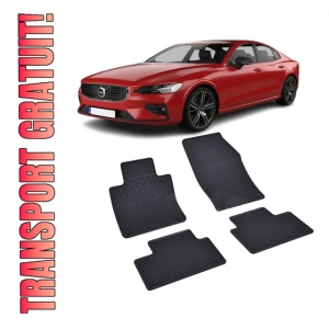Set 4 covorase Volvo S60 2018-prezent, din cauciuc 100%, compatibile cu autoturismul VOLVO S60