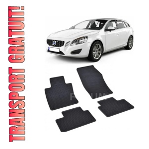 Set 4 covorase Volvo V60 2018-prezent, din cauciuc 100%, compatibile cu autoturismul VOLVO V60