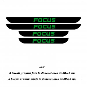 Set 4 protectii praguri auto autoadezive Focus si breloc Succes, accesorii pentru autoturismul tau - masina v246526