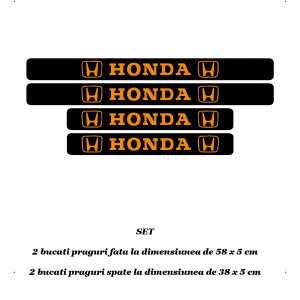 Set 4 protectii praguri auto autoadezive Honda si breloc Succes, accesorii pentru autoturismul tau - masina v246956