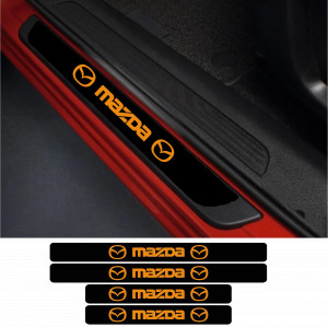 Set 4 protectii praguri auto autoadezive Mazda si breloc Succes, accesorii pentru autoturismul tau - masina v246822