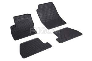 Set 5 covorase FORD FOCUS III din 03.2011-08.2018, cu covoras tunel median, CAROSERIE HATCHBACK, Presuri cauciuc 100%, compatibil cu autoturismul FORD FOCUS III, Rigum - Img 3