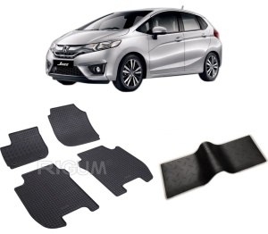 Set 5 covorase HONDA JAZZ III din 09.2015-05.2020, cu covoras tunel median, CAROSERIE HATCHBACK, Presuri cauciuc 100%, compatibil cu autoturismul HONDA JAZZ III, Rigum - Img 2