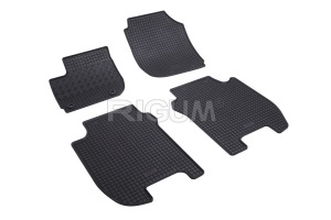 Set 5 covorase HONDA JAZZ III din 09.2015-05.2020, cu covoras tunel median, CAROSERIE HATCHBACK, Presuri cauciuc 100%, compatibil cu autoturismul HONDA JAZZ III, Rigum - Img 3