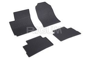Set 5 covorase HYUNDAI KONA din 11.2017-03.2023, cu covoras tunel median, CAROSERIE SUV INCLUSIV FACELIFT, Presuri cauciuc 100%, compatibil cu autoturismul HYUNDAI KONA, Rigum - Img 3