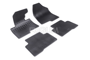 Set 5 covorase HYUNDAI SANTA FE III din 09.2012-07.2018, cu covoras tunel median, CAROSERIE SUV, Presuri cauciuc 100%, compatibil cu autoturismul HYUNDAI SANTA FE III, Rigum - Img 3