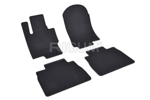 Set 5 covorase MERCEDES GLS II X167 din 2019-PREZENT, cu covoras tunel median, CAROSERIE SUV, Presuri cauciuc 100%, compatibil cu autoturismul MERCEDES GLS II X167, Rigum - Img 3