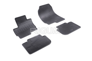 Set 5 covorase MITSUBISHI COLT CZ din 11.2008-2013, cu covoras tunel median, CAROSERIE HATCHBACK, Presuri cauciuc 100%, compatibil cu autoturismul MITSUBISHI COLT CZ, Rigum - Img 3