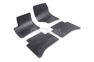 Set 5 covorase PORSCHE CAYENNE I din 11.2002-2010, cu covoras tunel median, CAROSERIE SUV, Presuri cauciuc 100%, compatibil cu autoturismul PORSCHE CAYENNE I, Rigum - Img 3