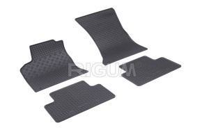 Set 5 covorase PORSCHE MACAN din 03.2014-PREZENT, cu covoras tunel median, CAROSERIE SUV, Presuri cauciuc 100%, compatibil cu autoturismul PORSCHE MACAN, Rigum - Img 3