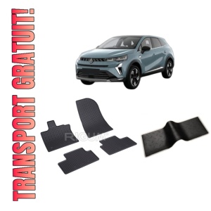 Set 5 covorase RENAULT CAPTUR II E-TECH FULL HYBRID FACELIFT din 07.2024-PREZENT, cu covoras tunel median, CAROSERIE SUV, Presuri cauciuc 100%, compatibil cu autoturismul RENAULT CAPTUR II E-TECH FULL HYBRID FACELIFT, Rigum