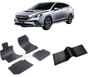 Set 5 covorase SUBARU LEVORG din 09.2015-2020, cu covoras tunel median, CAROSERIE COMBI, Presuri cauciuc 100%, compatibil cu autoturismul SUBARU LEVORG, Rigum - Img 2