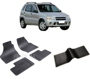 Set 5 covorase SUZUKI IGNIS I din 2001-2008, cu covoras tunel median, CAROSERIE HATCHBACK, Presuri cauciuc 100%, compatibil cu autoturismul SUZUKI IGNIS I, Rigum - Img 2