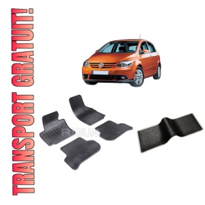 Set 5 covorase VOLKSWAGEN GOLF 5 PLUS din 01.2005-2009, cu covoras tunel median, CAROSERIE HATCHBACK, Presuri cauciuc 100%, compatibil cu autoturismul VOLKSWAGEN GOLF 5 PLUS, Rigum