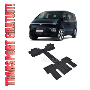 Set 6 covorase Hyundai Staria 2Nd+Randul 3 7 Locuri 2022-prezent, din cauciuc 100%, compatibile cu autoturismul HYUNDAI Staria