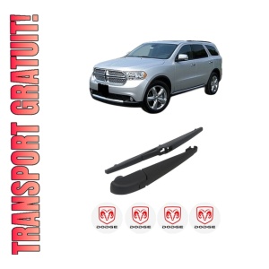 Set brat stergator spate cu lamela pentru DODGE DURANGO (WD) din 2011-2022, pentru spate, din cauciuc siliconat rezistent, 4 stickere auto DODGE
