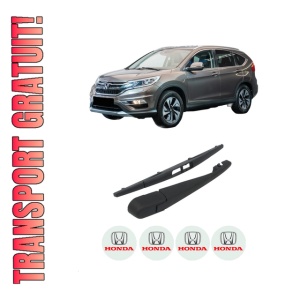 Set brat stergator spate cu lamela pentru HONDA CR-V V (RW_, RT_) din 2017, pentru spate, din cauciuc siliconat rezistent, 4 stickere auto HONDA