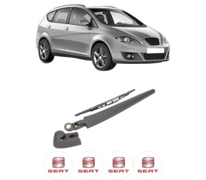 Set brat stergator spate cu lamela pentru SEAT ALTEA XL (5P5, 5P8) din 2006-2015, pentru spate, din cauciuc siliconat rezistent, 4 stickere auto SEAT v599