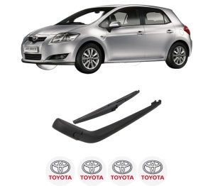 Set brat stergator spate cu lamela pentru TOYOTA AURIS (_E15_) din 2006-2012, pentru spate, din cauciuc siliconat rezistent, 4 stickere auto TOYOTA v360