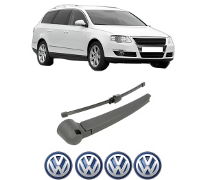 Set brat stergator spate cu lamela pentru Volkswagen PASSAT B6 Variant (3C5) din 2005-2011, pentru spate, din cauciuc siliconat rezistent, 4 stickere auto Volkswagen v168