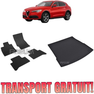 Set Covorase Auto Si Tavita Portbagaj ALFA ROMEO STELVIO din 01.2017 - 2026, caroserie suv,