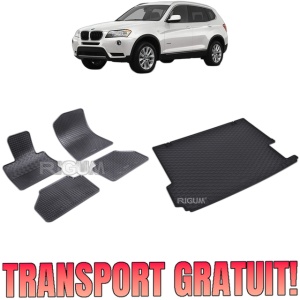 Set Covorase Auto Si Tavita Portbagaj BMW X3 F25 din 11.2010 - 10.2017, caroserie suv,