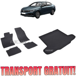Set Covorase Auto Si Tavita Portbagaj FIAT TIPO din 01.2016 - 2026, caroserie sedan,