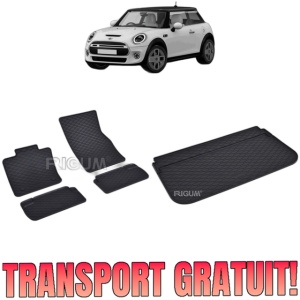 Set Covorase Auto Si Tavita Portbagaj MINI COOPER SE din 03.2020 - 02.2024, caroserie hatchback, 3 USI, PORTBAGAJ INFERIOR SI SUPERIOR
