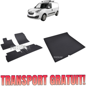 Set Covorase Auto Si Tavita Portbagaj OPEL COMBO E din 06.2018 - 2026, caroserie van 5 locuri, AMPATAMENT L2, 5 LOCURI