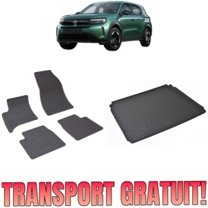 Set Covorase Auto Si Tavita Portbagaj OPEL FRONTERA HYBRID (MHEV) din 07.2024 - 2026, caroserie suv, PORTBAGAJ INFERIOR SI SUPERIOR