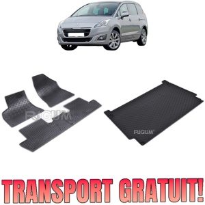Set Covorase Auto Si Tavita Portbagaj PEUGEOT 5008 I din 05.2009 - 06.2017, caroserie suv,