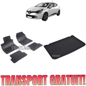 Set Covorase Auto Si Tavita Portbagaj RENAULT CLIO IV din 10.2012 - 08.2019, caroserie hatchback,