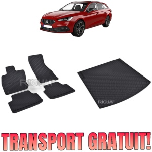 Set Covorase Auto Si Tavita Portbagaj SEAT LEON IV MHEV din 2020 - 2026, caroserie combi, PORTBAGAJ INFERIOR SI SUPERIOR