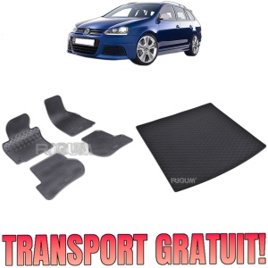 Set Covorase Auto Si Tavita Portbagaj VOLKSWAGEN GOLF 5 din 10.2003 - 2008, caroserie combi,