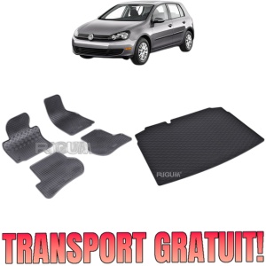Set Covorase Auto Si Tavita Portbagaj VOLKSWAGEN GOLF 6 din 06.2007 - 09.2012, caroserie hatchback, ROATA REZERVA MICA / KIT REPARATIE